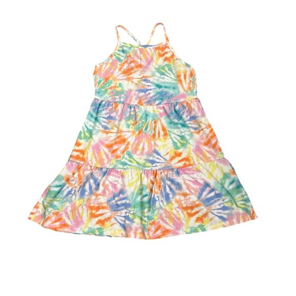 Cat & Jack Rainbow Print Dress Size Youth Girl's 6 - Picture 1 of 3